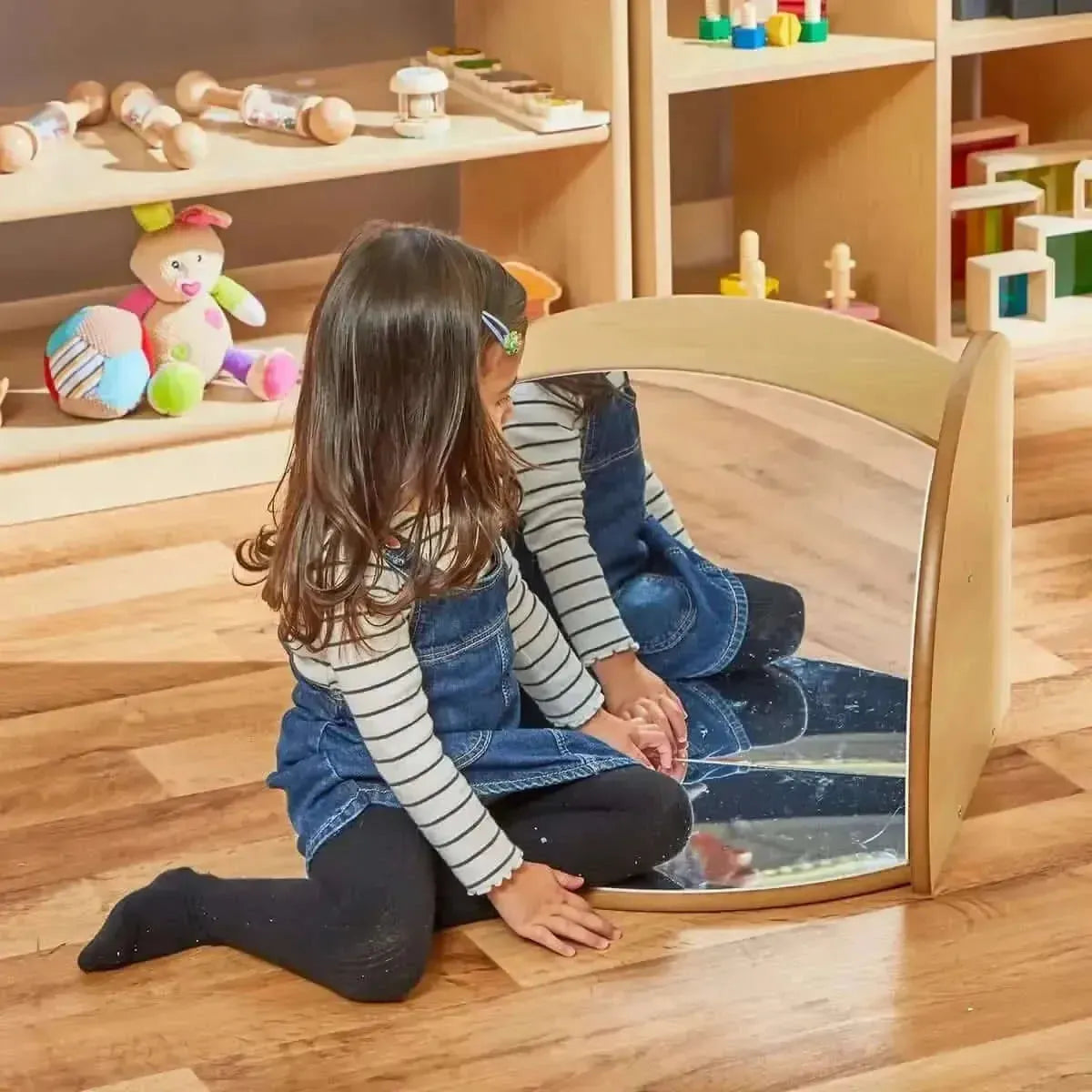 Mini Range Shelf with Mirrors and Trays-Mini Range Shelf with Mirrors and Trays