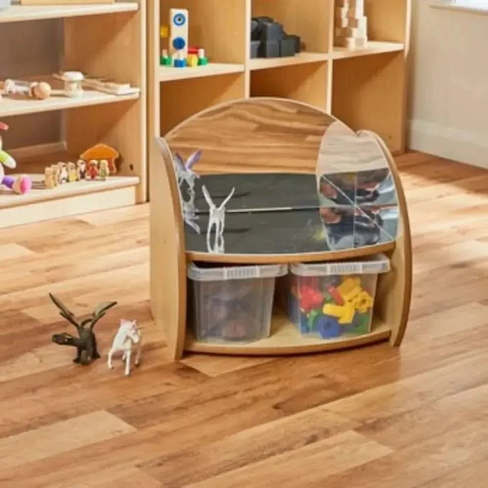 Mini Range Shelf with Mirrors and Trays-Mini Range Shelf with Mirrors and Trays