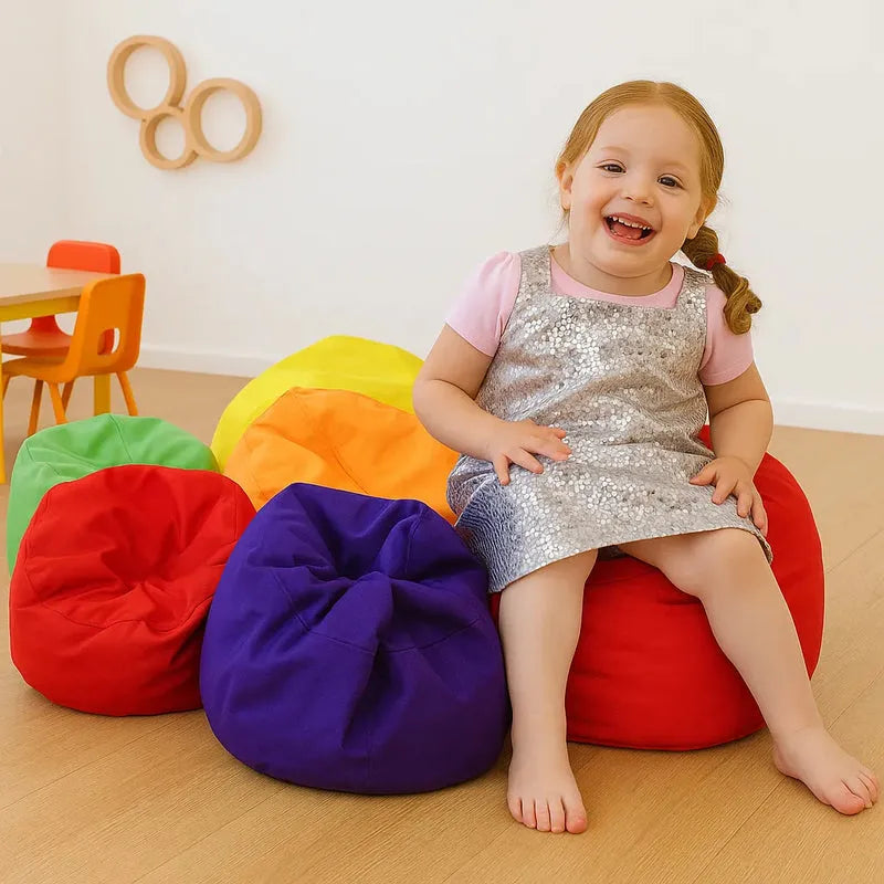 Mini Sag Bags - Primary Colours - Pk 6-Mini Sag Bags - Primary Colours - Pk 6