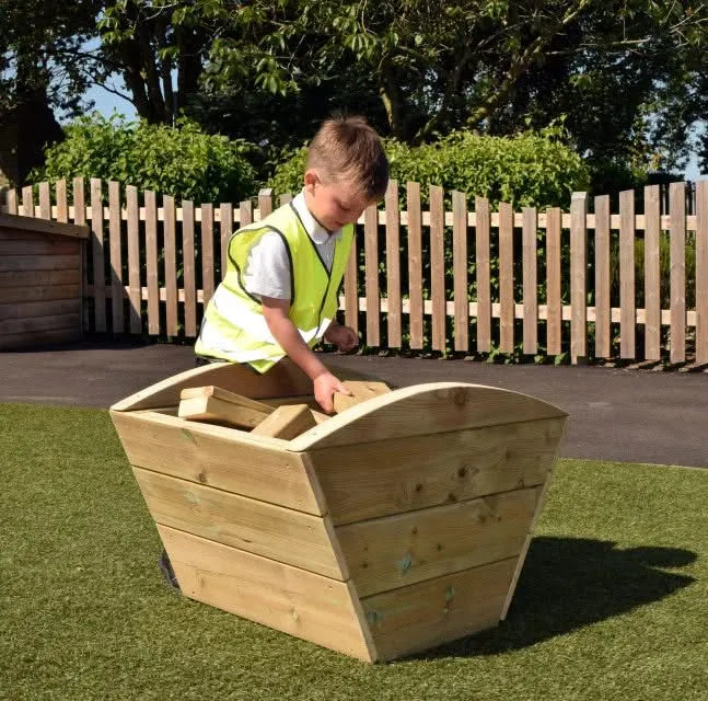 Mini Wooden Skip & Blocks-Mini Wooden Skip & Blocks