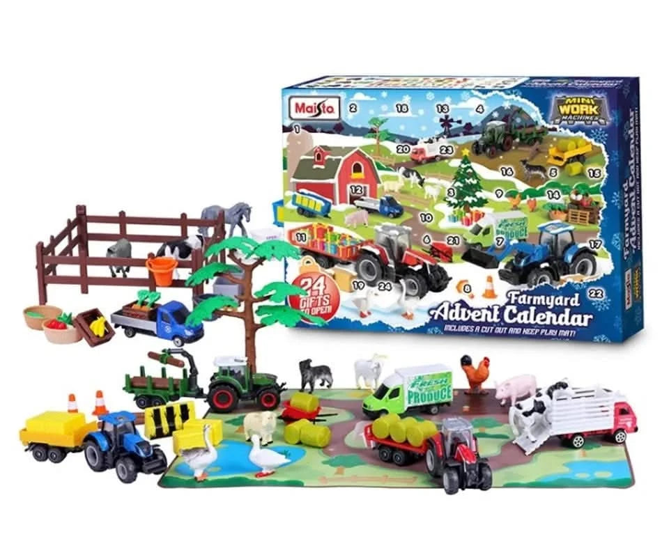 Mini Working Machines Farm Advent Calendar-Mini Working Machines Farm Advent Calendar