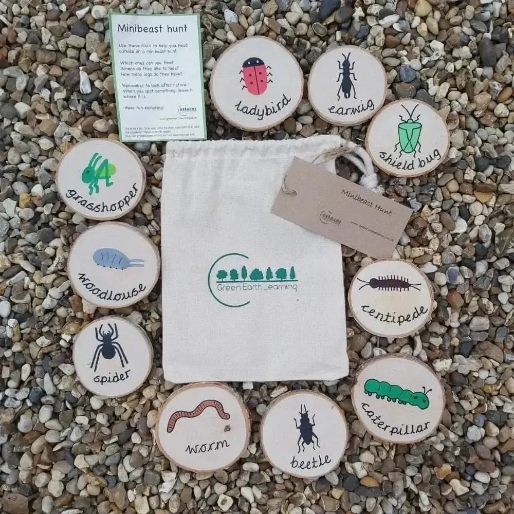 Minibeast Hunt Wooden Outdoor Nature Toy-Minibeast Hunt Wooden Outdoor Nature Toy