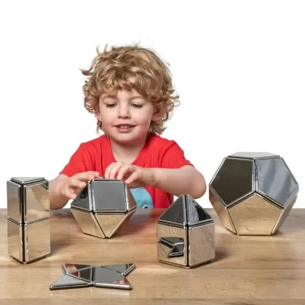 Mirrored Magnetic Polydron-Mirrored Magnetic Polydron