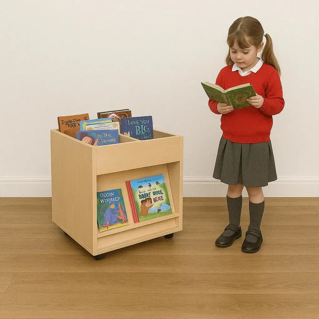 Mobile Kinderbox With Lower Display Shelf-Mobile Kinderbox With Lower Display Shelf