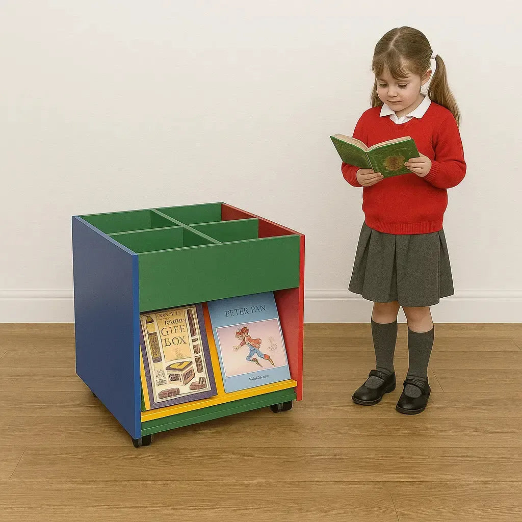 Mobile Kinderbox With Lower Display Shelf-Mobile Kinderbox With Lower Display Shelf