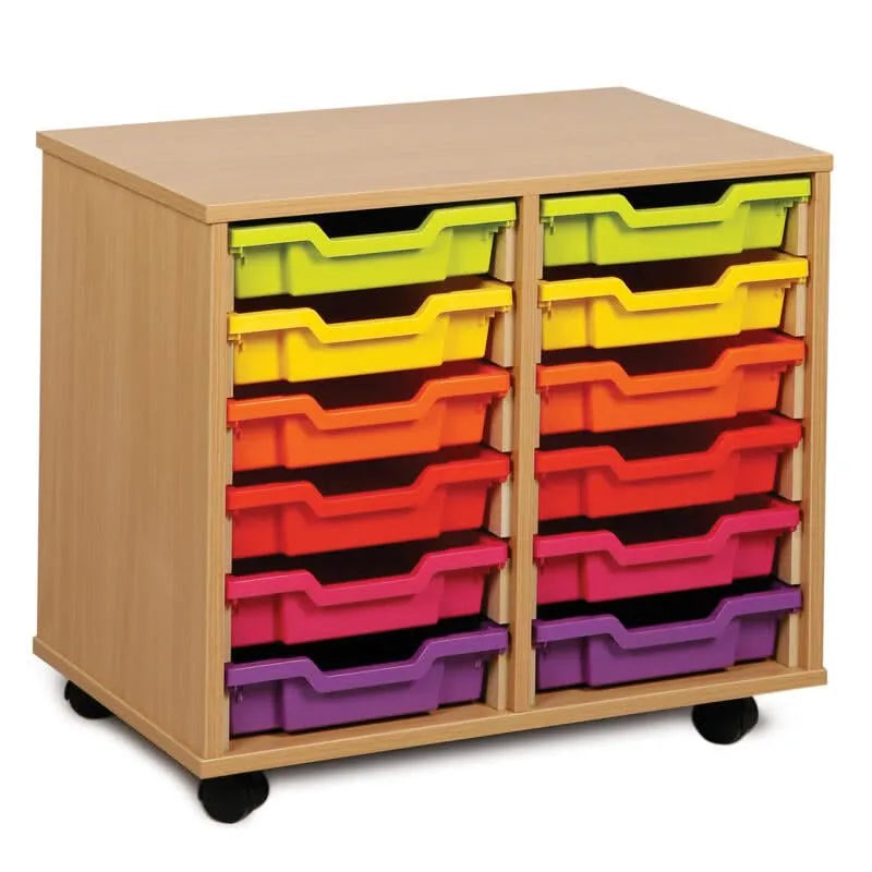Monarch 12 Single Tray Classroom Storage Unit-Monarch 12 Single Tray Classroom Storage Unit