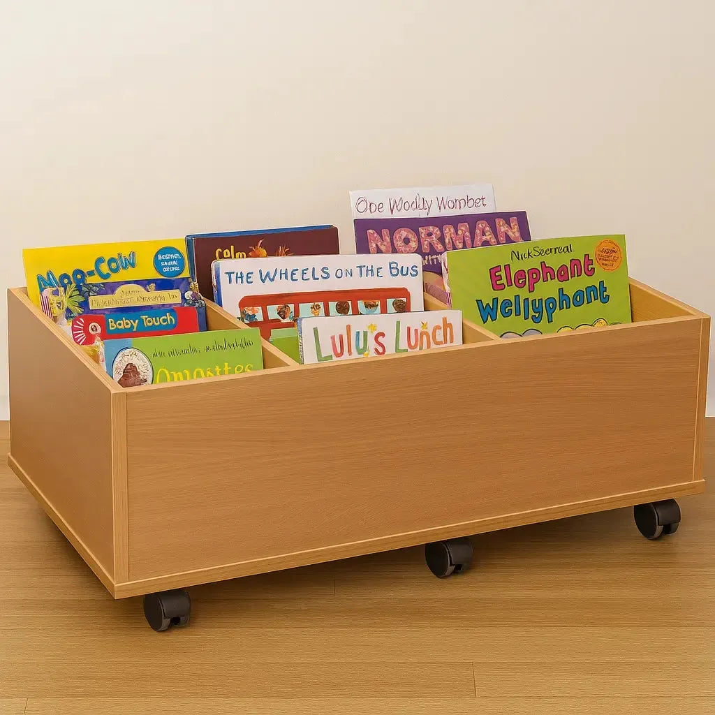 Monarch 6 Bay Kinderbox With Castors-Monarch 6 Bay Kinderbox With Castors