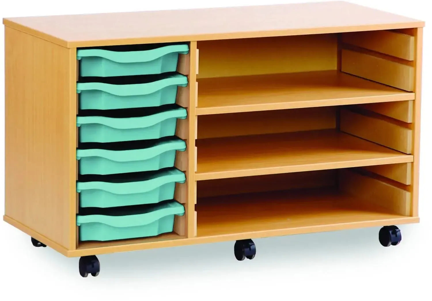 Monarch 6 Shallow Tray Unit with 2 Adjustable Shelves-Monarch 6 Shallow Tray Unit with 2 Adjustable Shelves