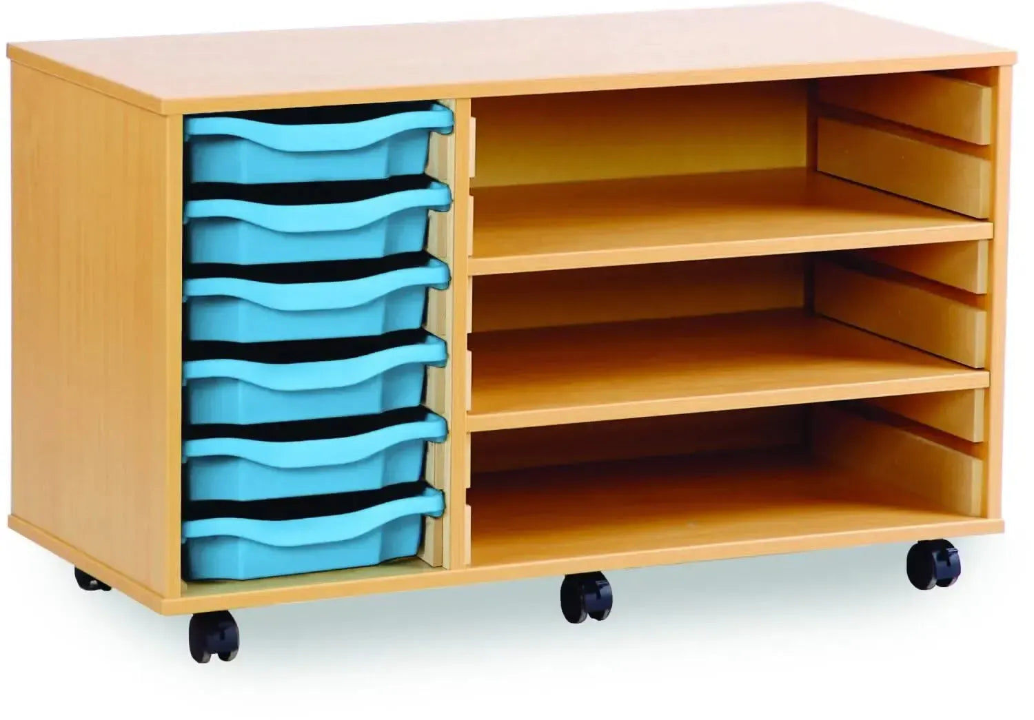 Monarch 6 Shallow Tray Unit with 2 Adjustable Shelves-Monarch 6 Shallow Tray Unit with 2 Adjustable Shelves