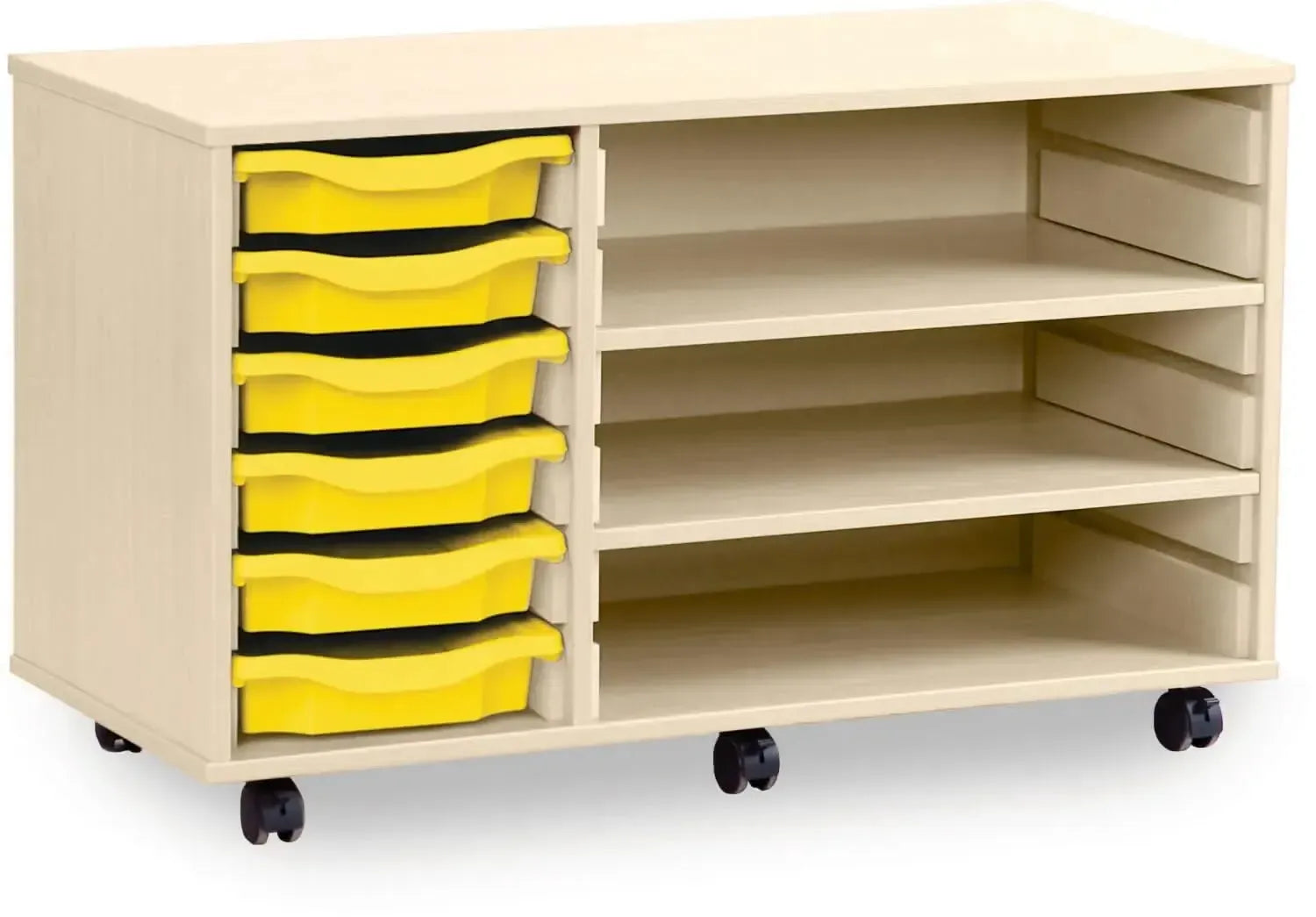 Monarch 6 Shallow Tray Unit with 2 Adjustable Shelves-Monarch 6 Shallow Tray Unit with 2 Adjustable Shelves