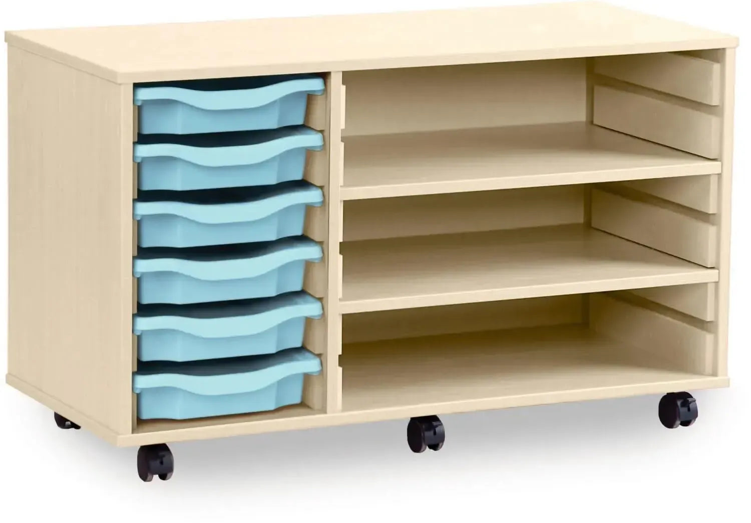 Monarch 6 Shallow Tray Unit with 2 Adjustable Shelves-Monarch 6 Shallow Tray Unit with 2 Adjustable Shelves