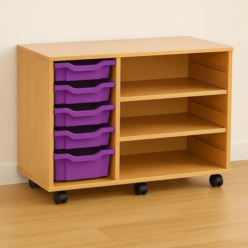 Monarch 6 Shallow Tray Unit with 2 Adjustable Shelves-Monarch 6 Shallow Tray Unit with 2 Adjustable Shelves