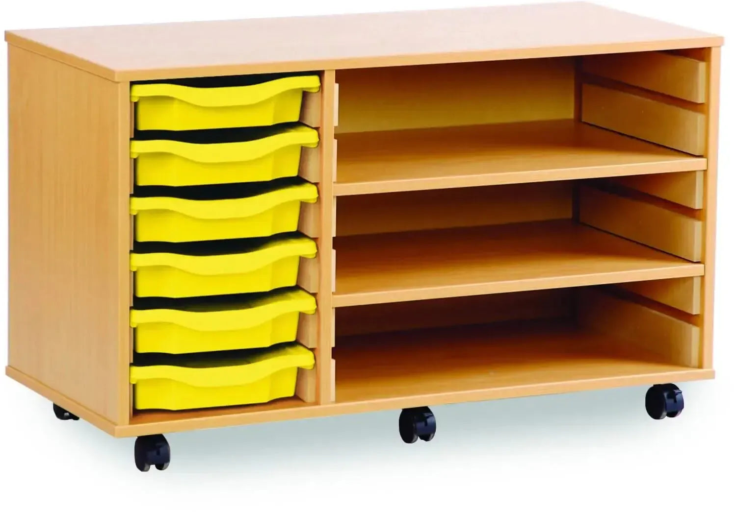 Monarch 6 Shallow Tray Unit with 2 Adjustable Shelves-Monarch 6 Shallow Tray Unit with 2 Adjustable Shelves