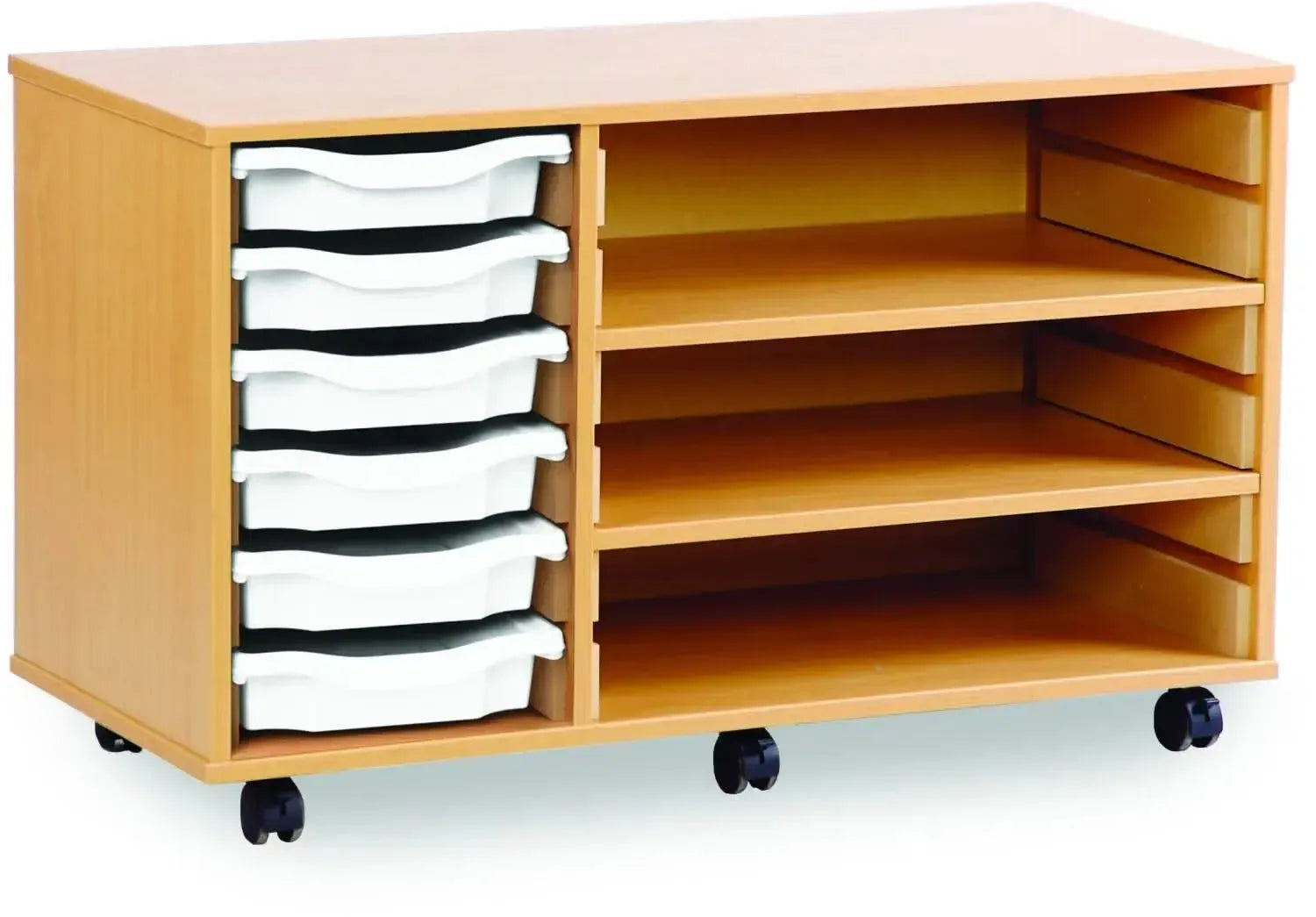 Monarch 6 Shallow Tray Unit with 2 Adjustable Shelves-Monarch 6 Shallow Tray Unit with 2 Adjustable Shelves