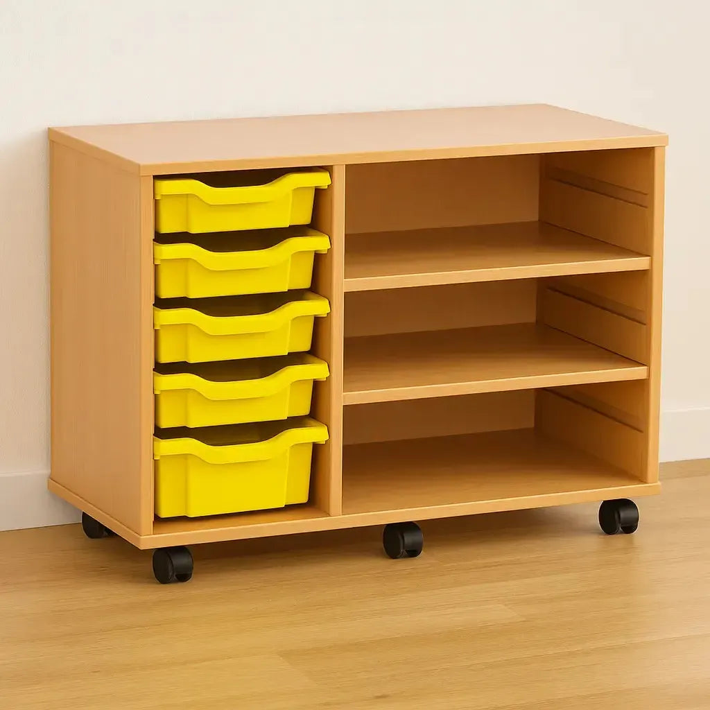 Monarch 6 Shallow Tray Unit with 2 Adjustable Shelves-Monarch 6 Shallow Tray Unit with 2 Adjustable Shelves