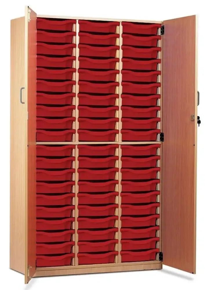 Monarch 60 Shallow Tray Storage Cupboard with Lockable Doors-Monarch 60 Shallow Tray Storage Cupboard with Lockable Doors
