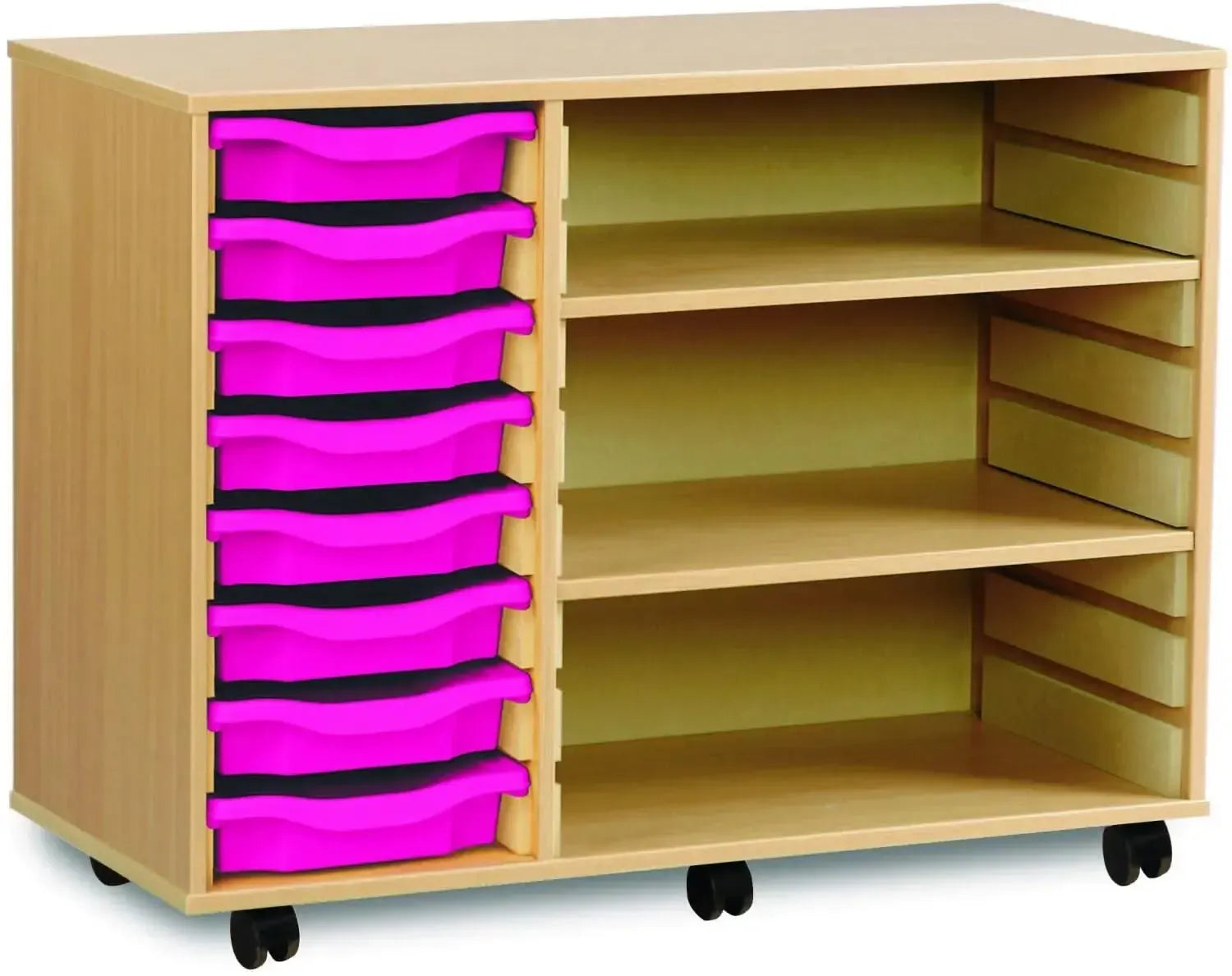 Monarch 8 Shallow Tray Unit with 2 Adjustable Shelves-Monarch 8 Shallow Tray Unit with 2 Adjustable Shelves
