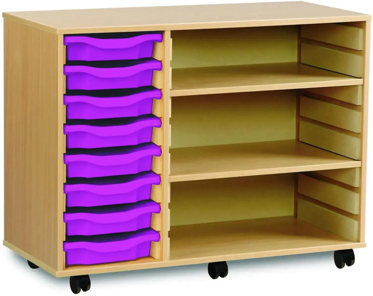 Monarch 8 Shallow Tray Unit with 2 Adjustable Shelves-Monarch 8 Shallow Tray Unit with 2 Adjustable Shelves