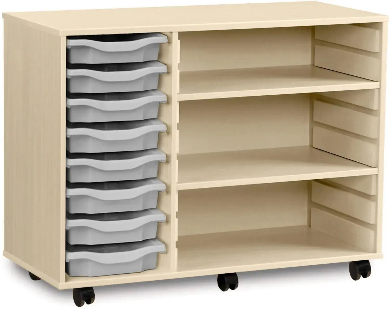 Monarch 8 Shallow Tray Unit with 2 Adjustable Shelves-Monarch 8 Shallow Tray Unit with 2 Adjustable Shelves