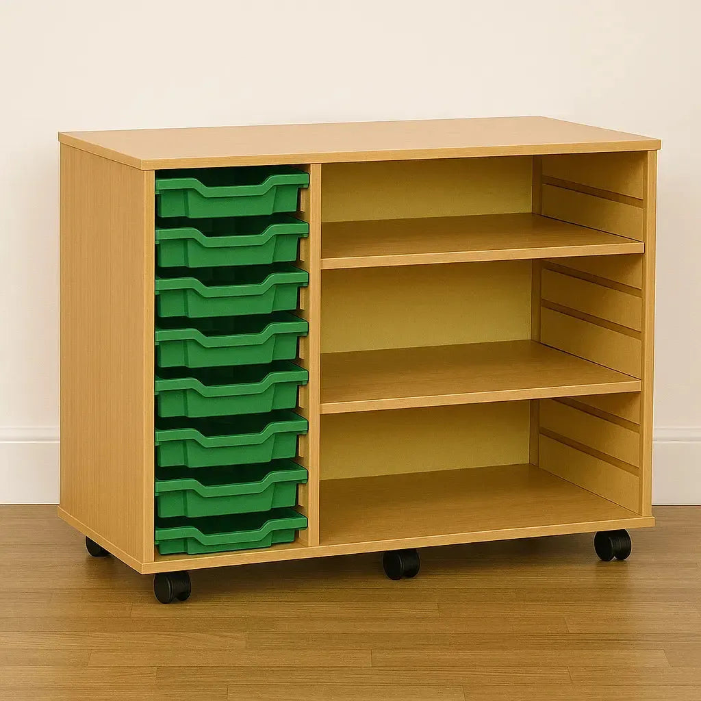 Monarch 8 Shallow Tray Unit with 2 Adjustable Shelves-Monarch 8 Shallow Tray Unit with 2 Adjustable Shelves