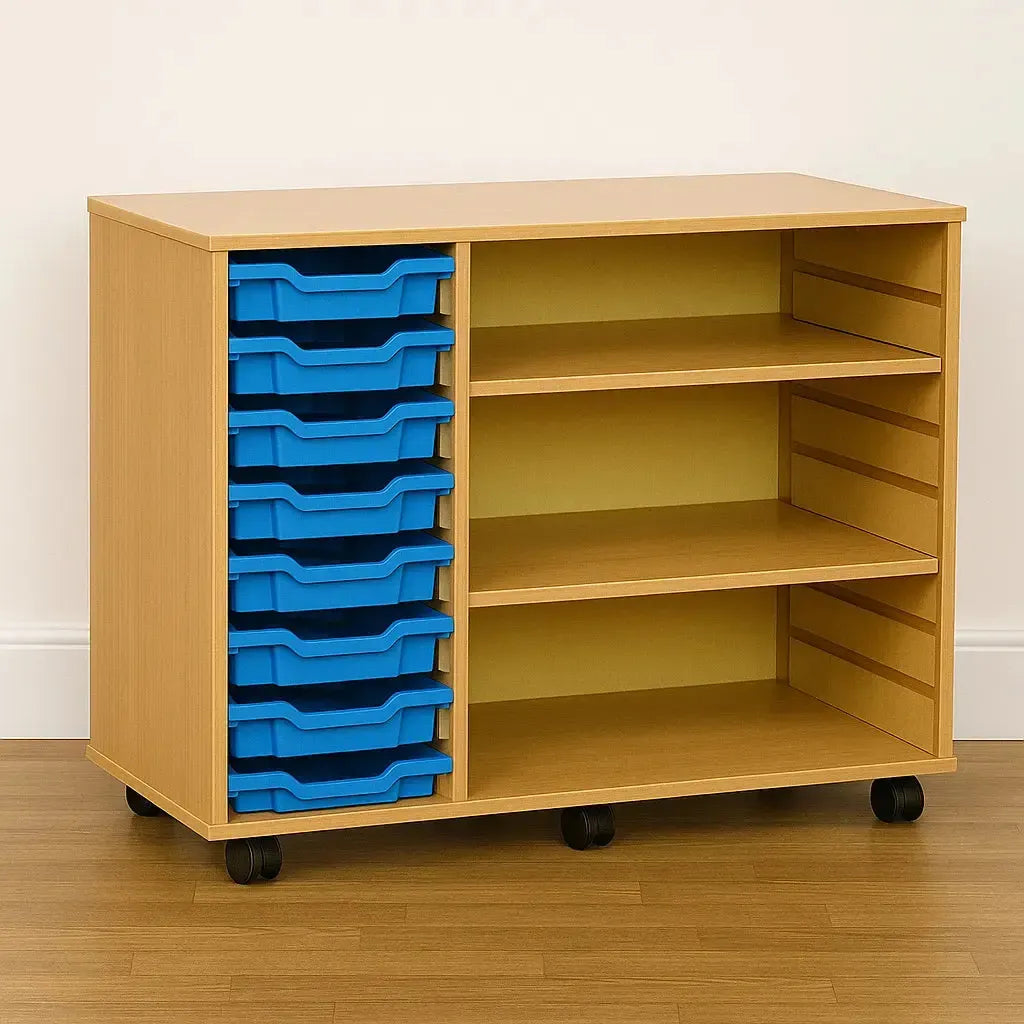 Monarch 8 Shallow Tray Unit with 2 Adjustable Shelves-Monarch 8 Shallow Tray Unit with 2 Adjustable Shelves