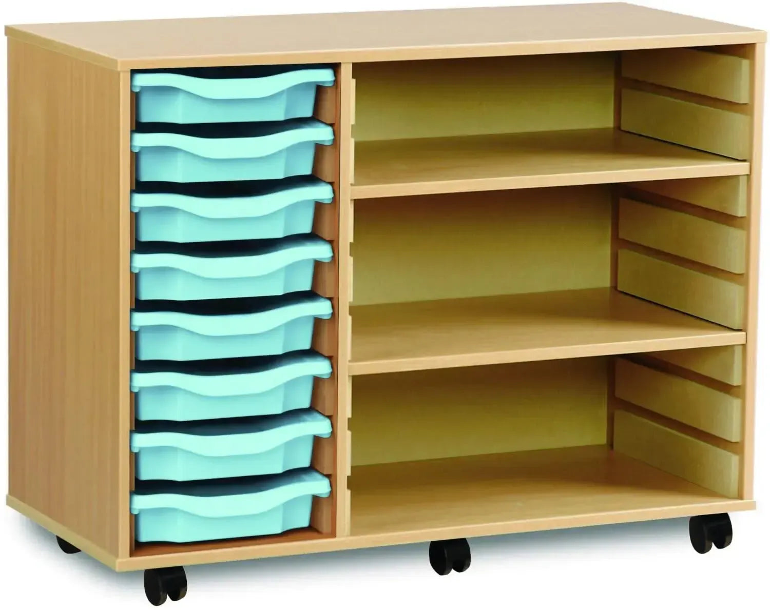 Monarch 8 Shallow Tray Unit with 2 Adjustable Shelves-Monarch 8 Shallow Tray Unit with 2 Adjustable Shelves