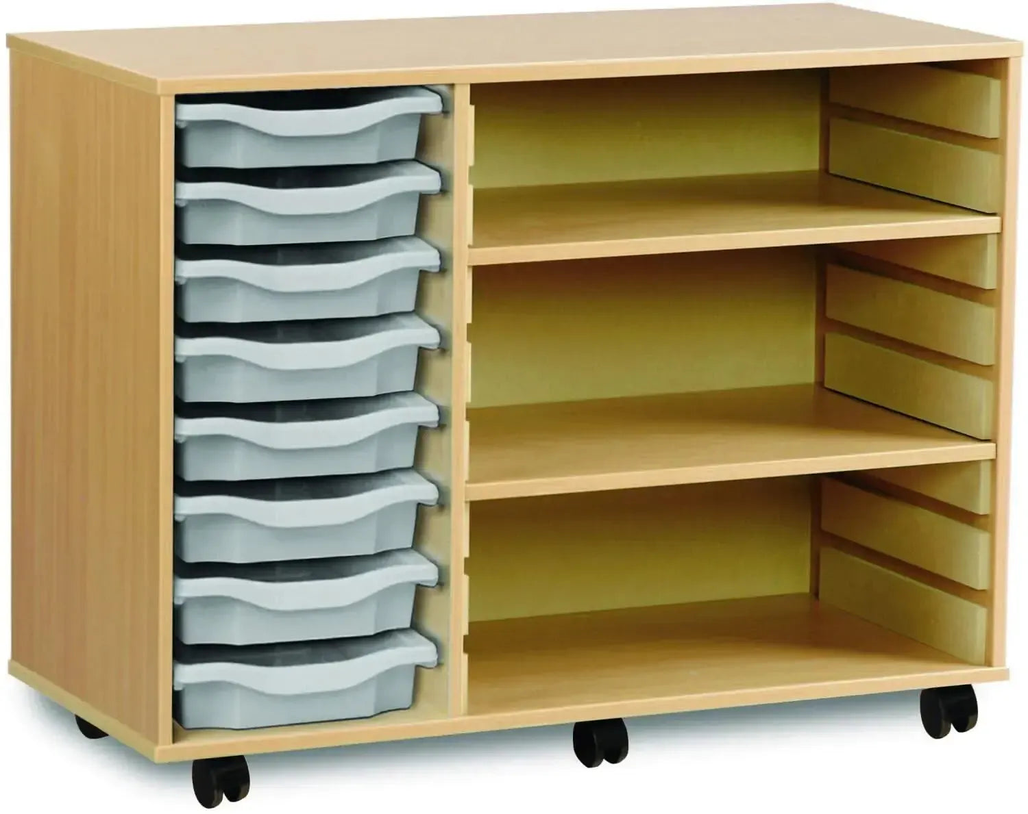 Monarch 8 Shallow Tray Unit with 2 Adjustable Shelves-Monarch 8 Shallow Tray Unit with 2 Adjustable Shelves