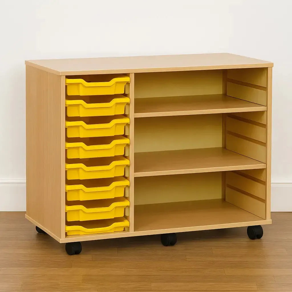 Monarch 8 Shallow Tray Unit with 2 Adjustable Shelves-Monarch 8 Shallow Tray Unit with 2 Adjustable Shelves