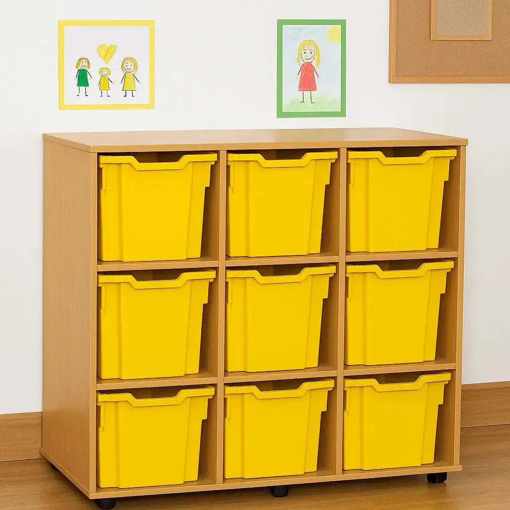 Monarch 9 Quad Tray Classroom Storage Unit-Monarch 9 Quad Tray Classroom Storage Unit