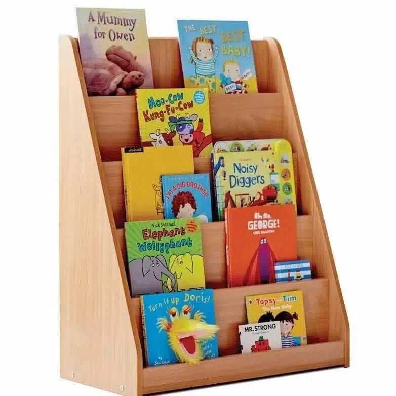 Monarch Single Sided Library Unit with 5 Tiered Shelves-Monarch Single Sided Library Unit with 5 Tiered Shelves