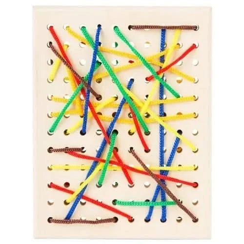 Montessori Threading Board-Montessori Threading Board