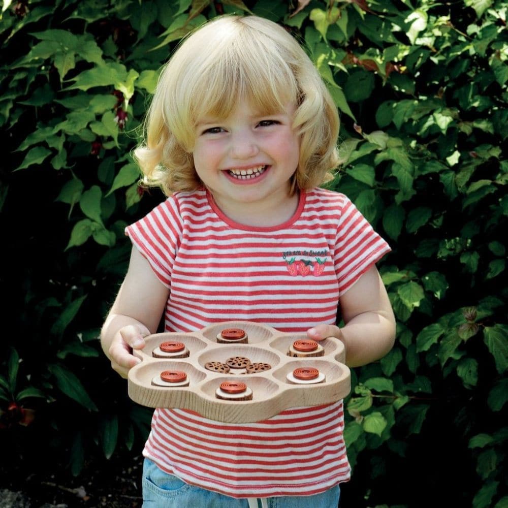 Natural Flower Tray, The Natural Flower Tray is beautifully made from FSC beech this natural wood tray is a versatile learning tool. The Natural Flower Tray has six outside petals and a central area, this tactile tray is instantly appealing to young learners and is ideal for all sorts of collecting and early maths sorting activities. Natural Flower Tray Made from sustainably-sourced beech wood Size: 235 x 234 x 20mm Safe for age 18m+ See the Natural Flower Tray in action, Natural Flower Tray,Wooden sorting 