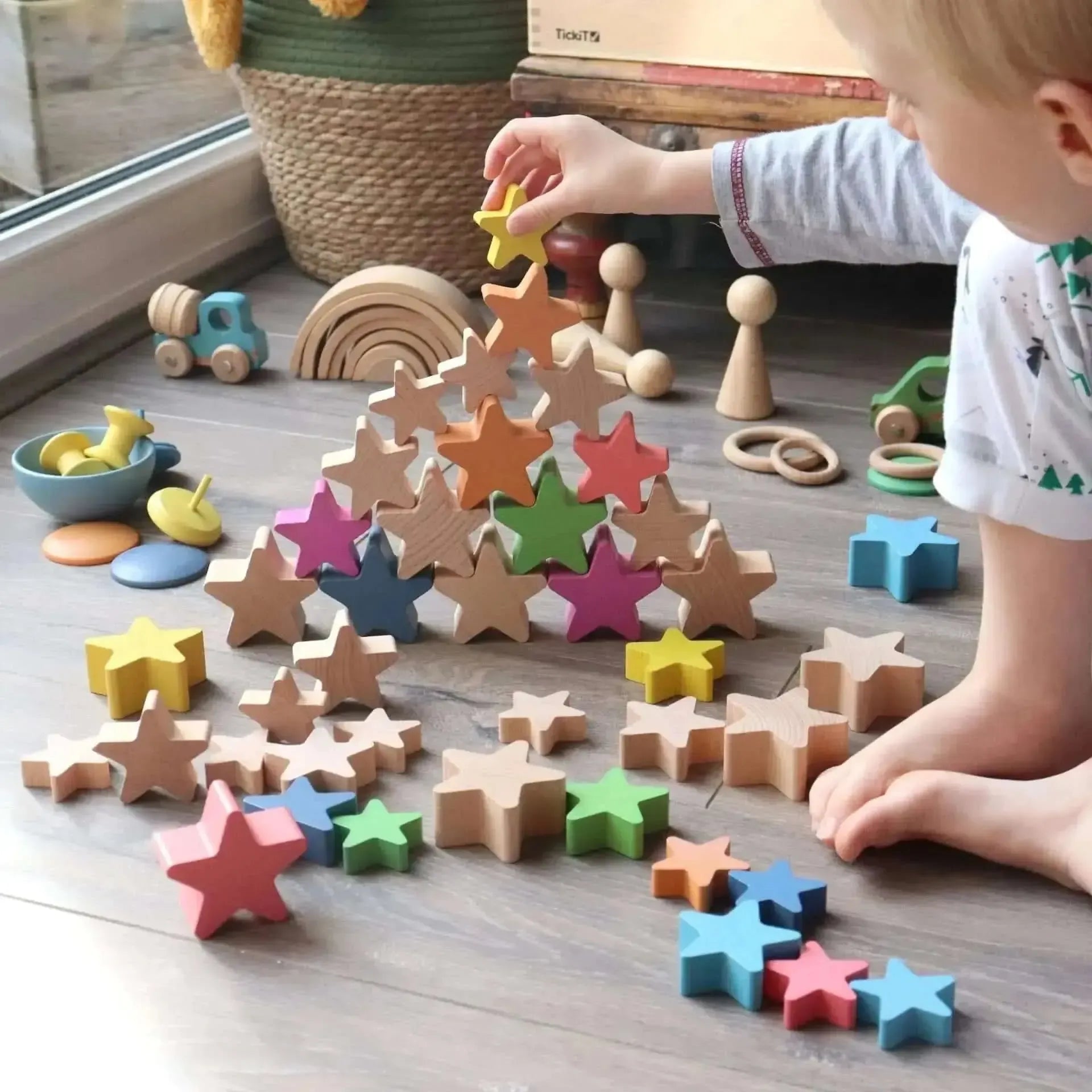 Natural Wooden Stars-Natural Wooden Stars