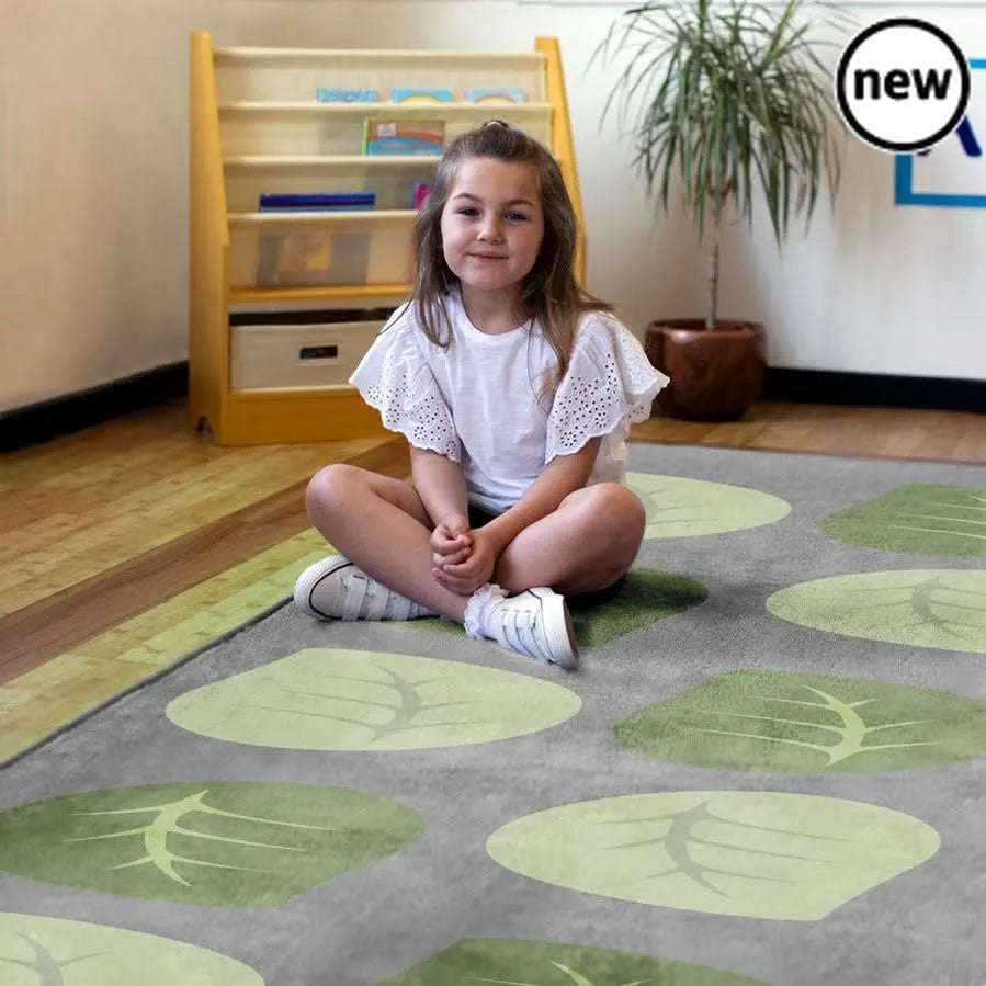 Natural World Leaf Placement Carpet-Natural World Leaf Placement Carpet