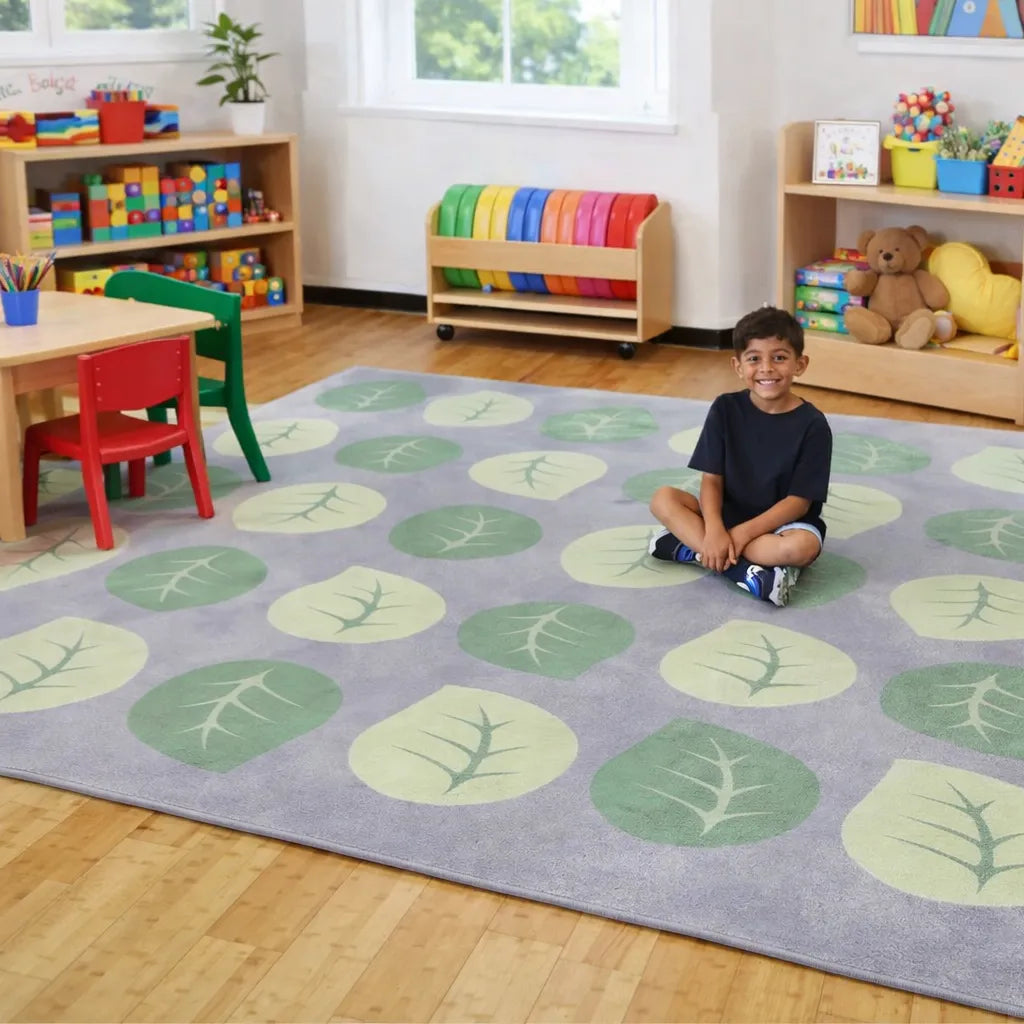 Natural World Leaf Placement Carpet-Natural World Leaf Placement Carpet