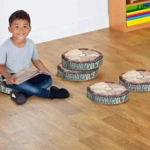 Natural World Tree Stump Cushions-Natural World Tree Stump Cushions