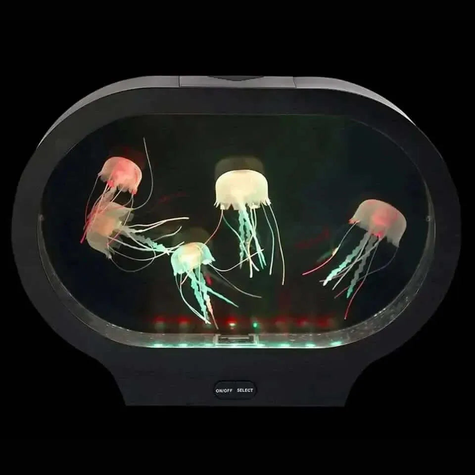 Neon Jellyfish Oval Tank Mood Light-Neon Jellyfish Oval Tank Mood Light