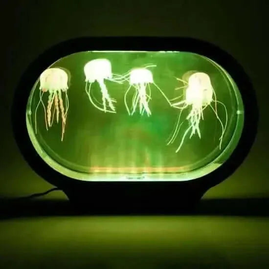 Neon Jellyfish Oval Tank Mood Light-Neon Jellyfish Oval Tank Mood Light