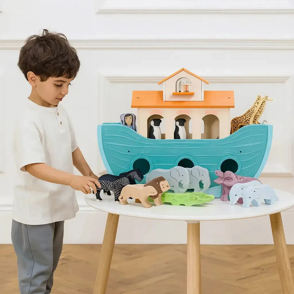 Noah's Great Wooden Ark Animals,Noahs ark toy,wooden noahs ark