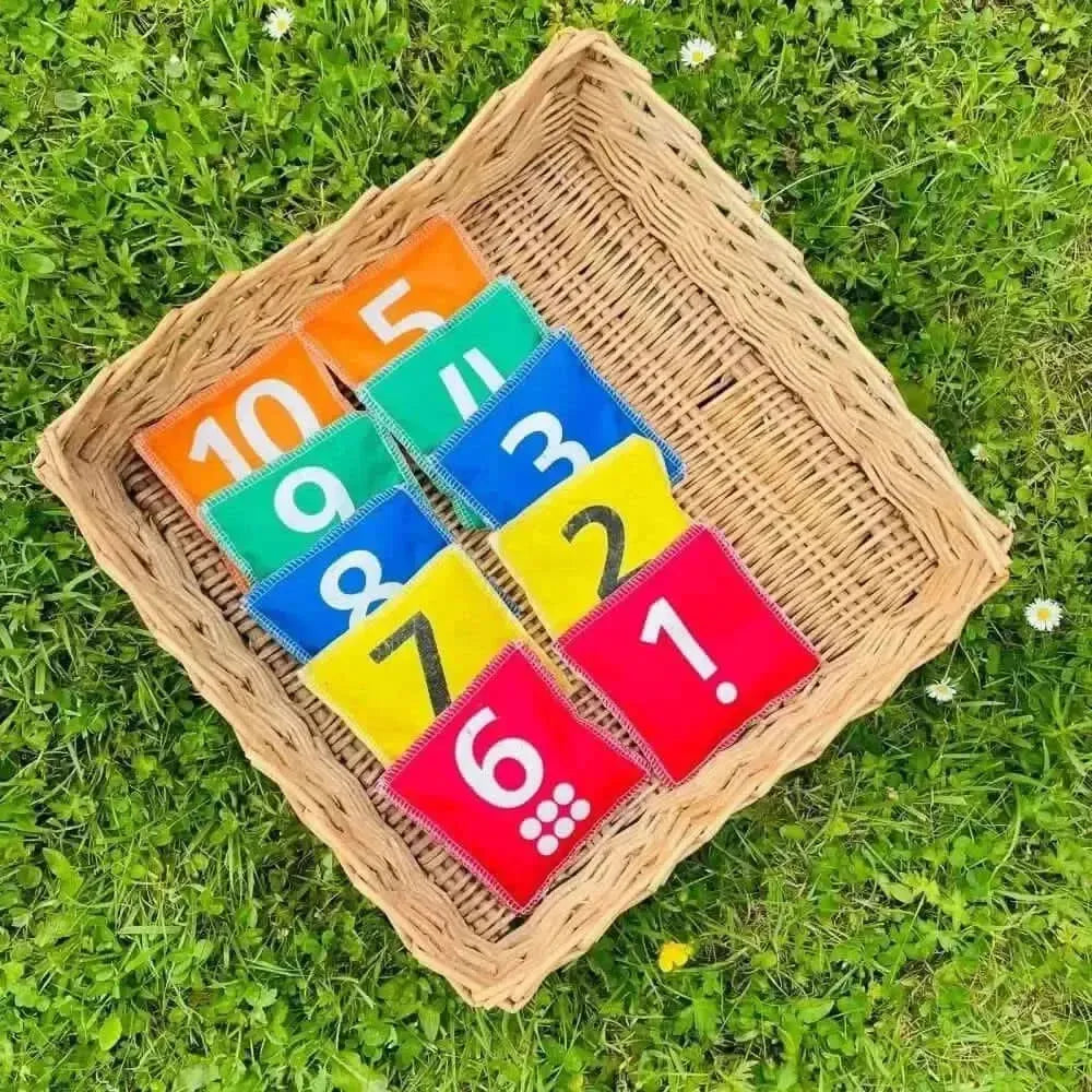 Number & Dot Bean Bags Pk10-Number & Dot Bean Bags Pk10
