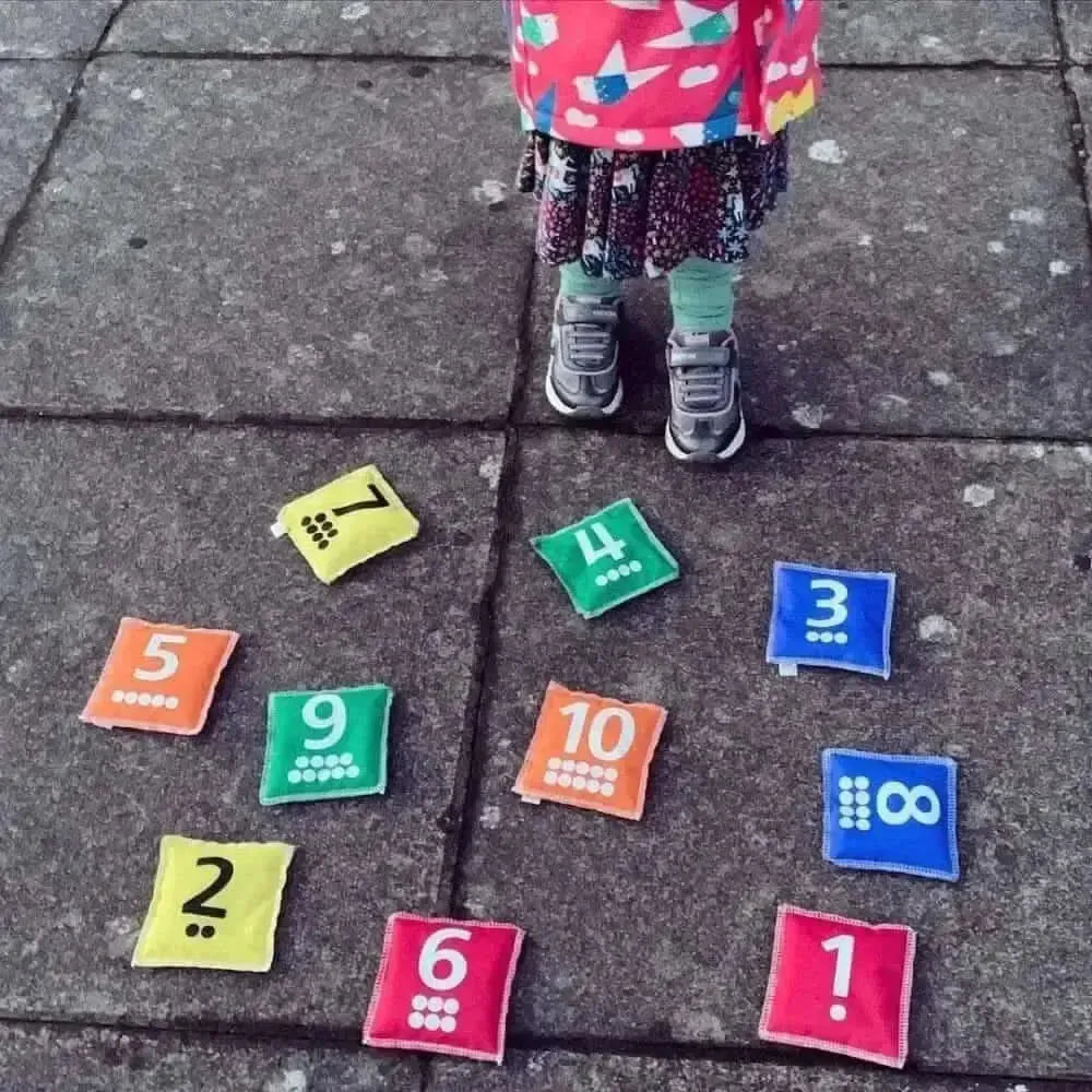 Number & Dot Bean Bags Pk10-Number & Dot Bean Bags Pk10