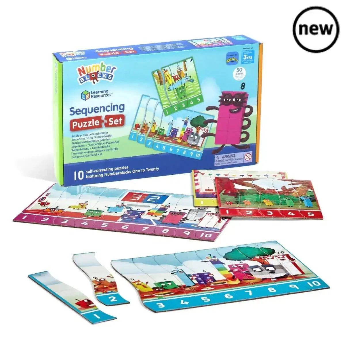 Numberblocks Sequencing Puzzle Set-Numberblocks Sequencing Puzzle Set