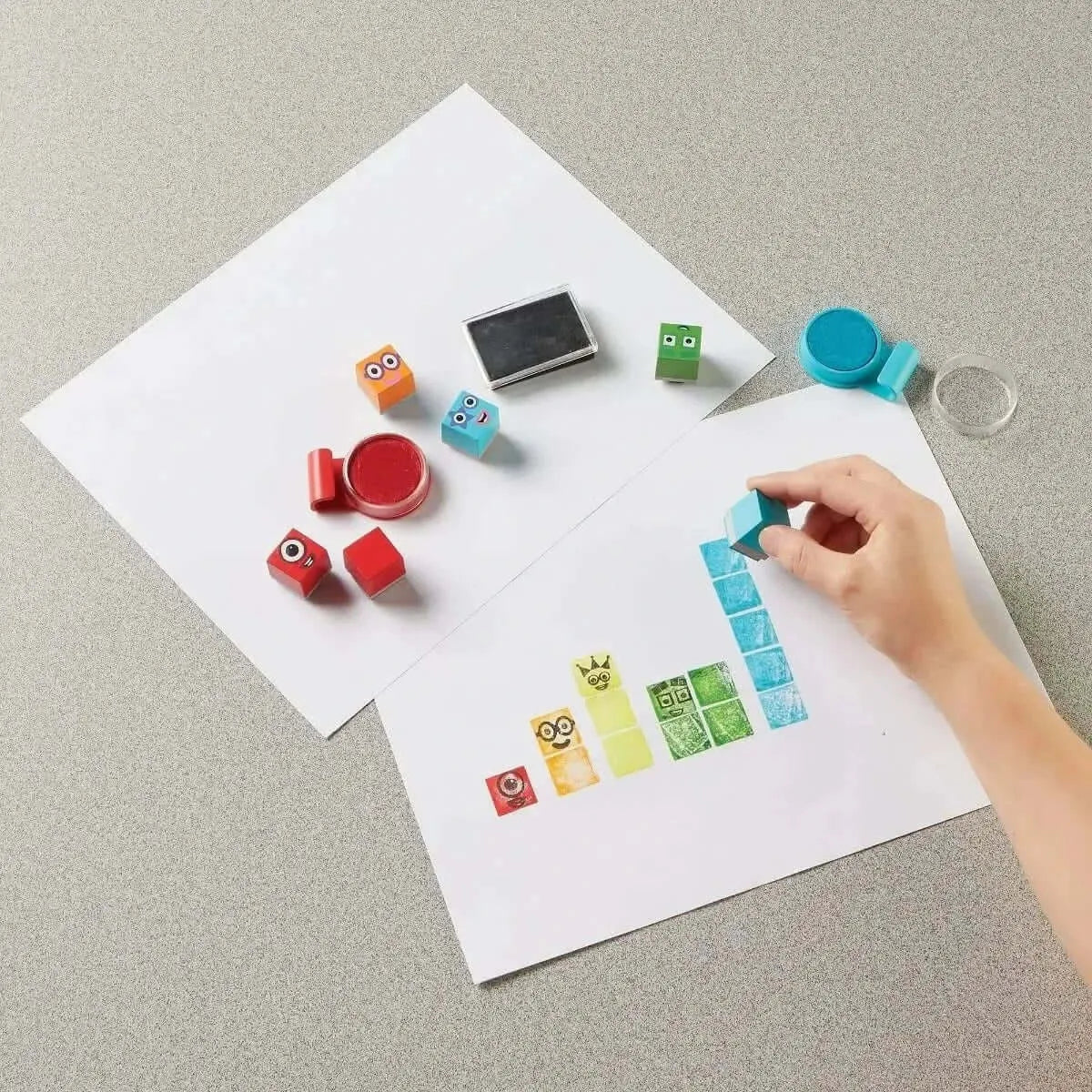 Numberblocks Stampoline Park Stamp Activity Set-Numberblocks Stampoline Park Stamp Activity Set