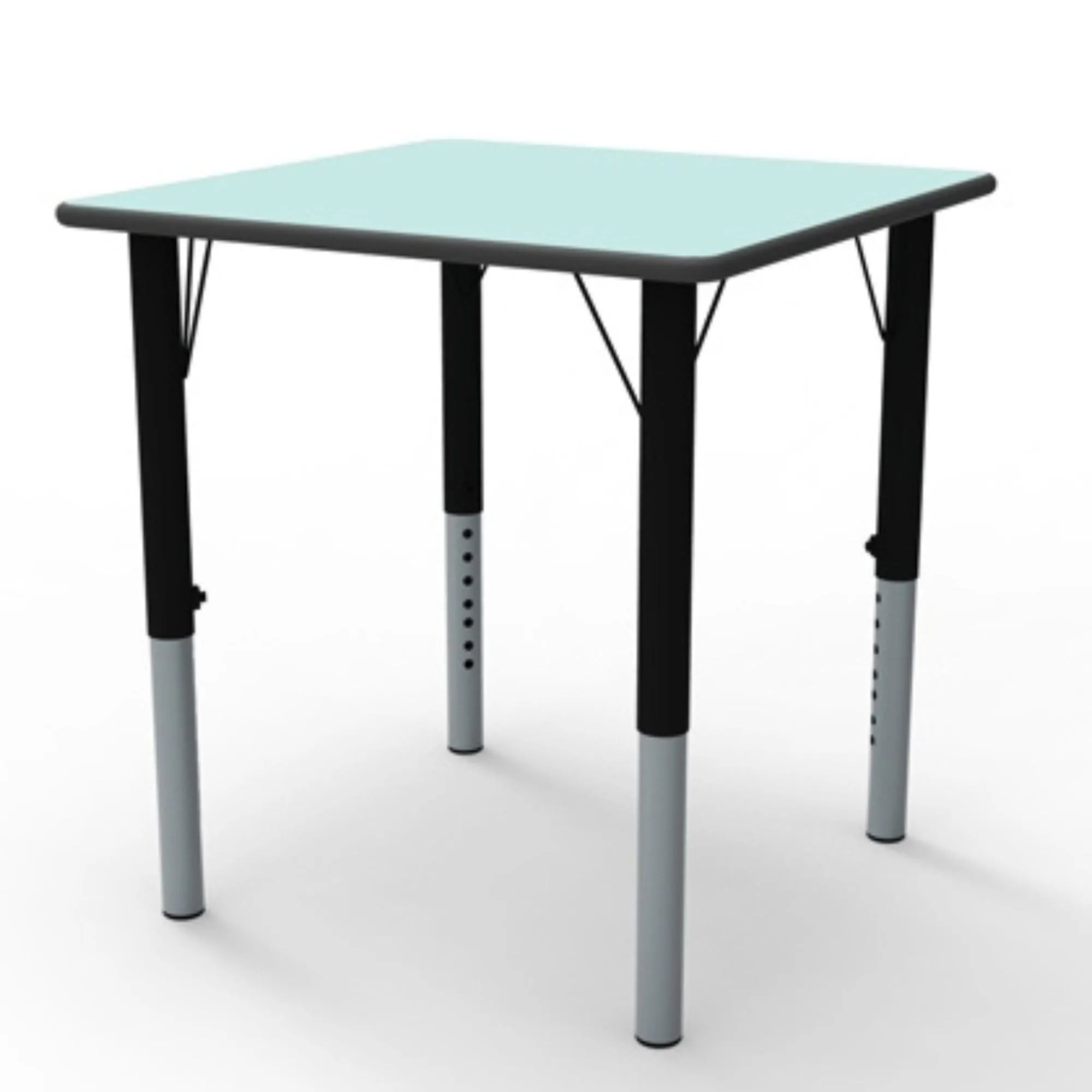 Nursery Height Adjustable Square Classroom Table-Nursery Height Adjustable Square Classroom Table