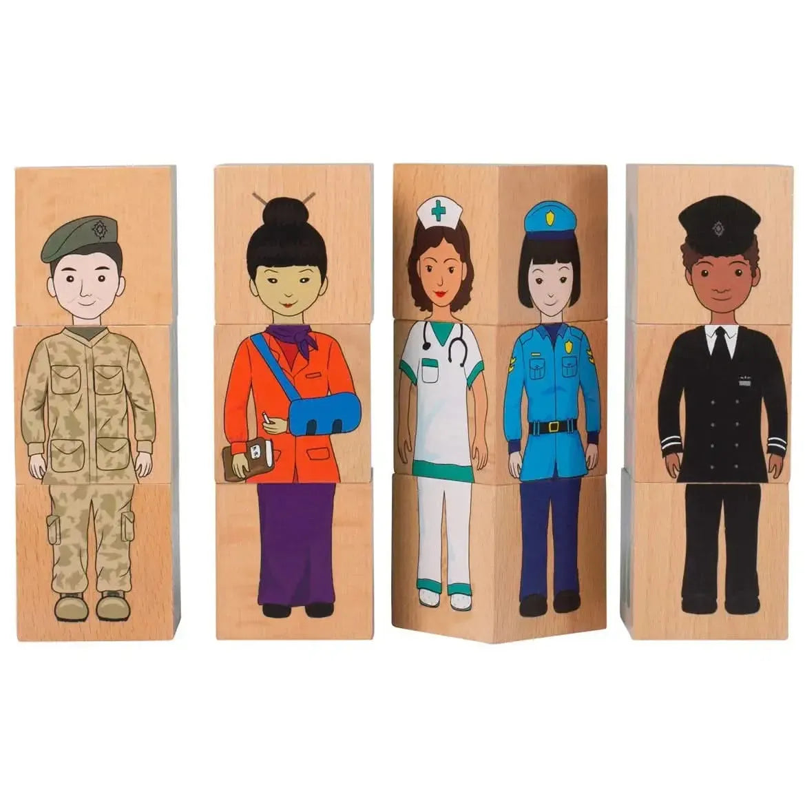 Our Community Wooden Blocks-Our Community Wooden Blocks