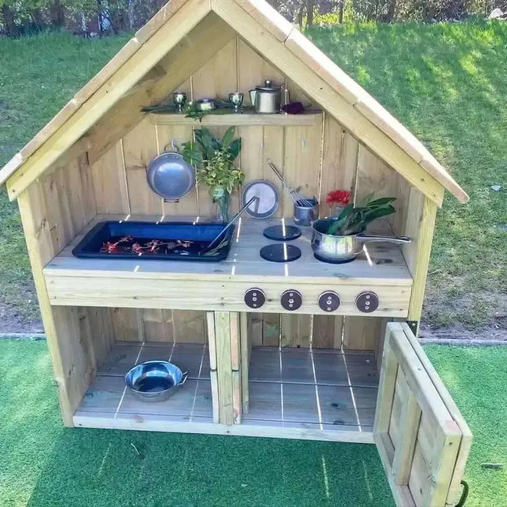 Outdoor Messy Mud Kitchen-Outdoor Messy Mud Kitchen