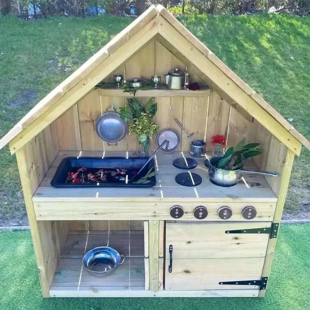 Outdoor Messy Mud Kitchen-Outdoor Messy Mud Kitchen