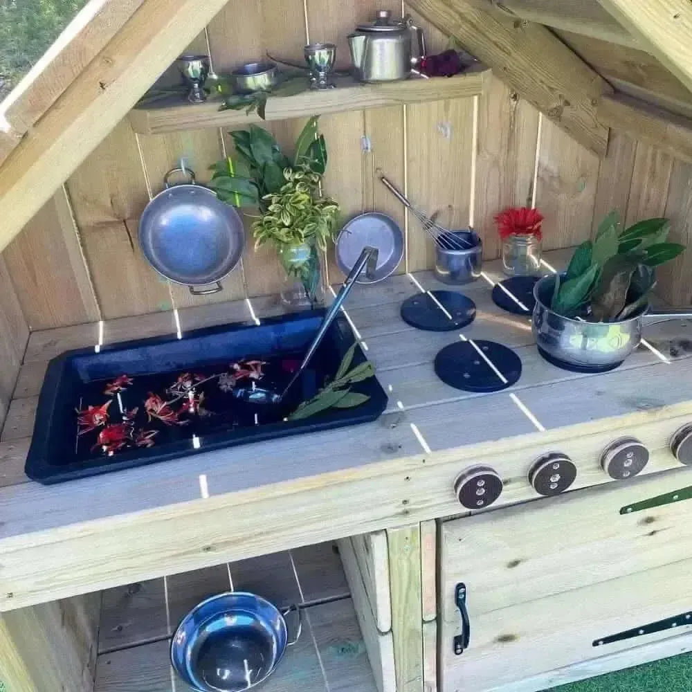 Outdoor Messy Mud Kitchen-Outdoor Messy Mud Kitchen