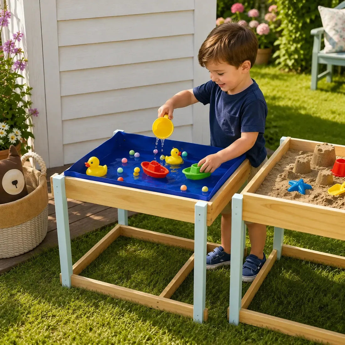 Outdoor Sand and Water Play Table-Outdoor Sand and Water Play Table