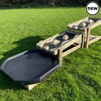 Outdoor Water Chute and Tuff Tray Table-Outdoor Water Chute and Tuff Tray Table